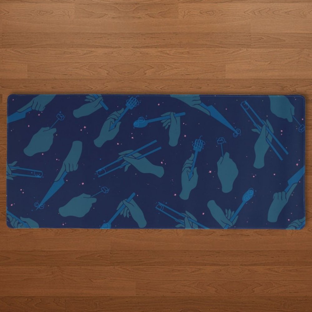 Dark Fathom Silverware Deskmat from thekey.company | mousepad desk mat